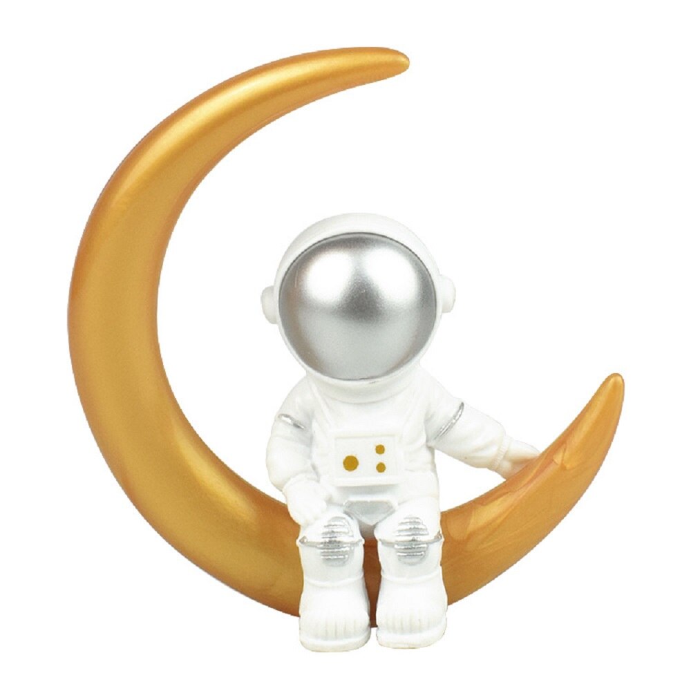 Astronaut Cake Topper Universe Outer Space Theme Birthday Party Decorations 