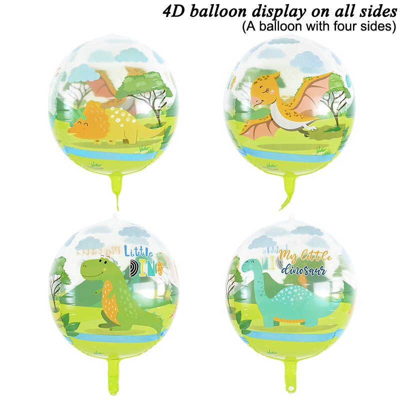 inch Animals Balloons Jungle Animal Lion Cow Zebra Dinosaur Balloon Safari Theme Birthday Party Baby Shower Decorations 