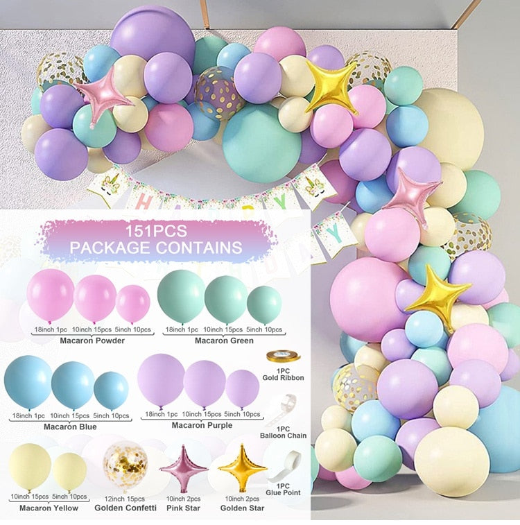 Balloon Garland Arch Kit Wedding Birthday Balloons Decor Boy Girl Gender Reveal Baby Shower Baloon Accessories Inflatable Party Decorations