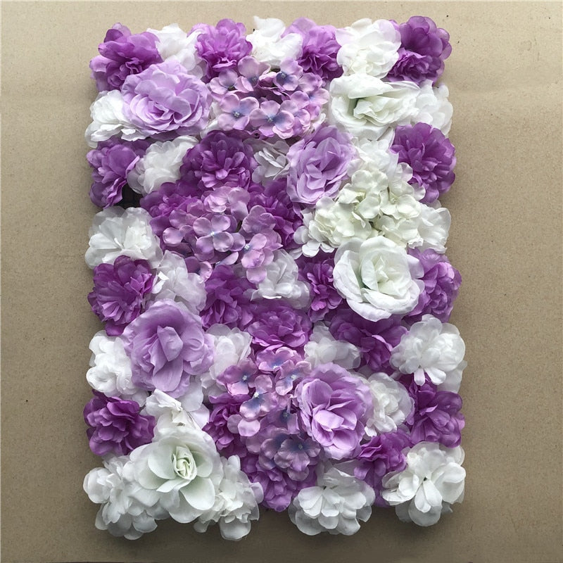 LINMAN cm Rose Artificial Flower Wall Panel Decor Backdrop Wedding Party Event Birthday Shop Scene Layout Customizable 