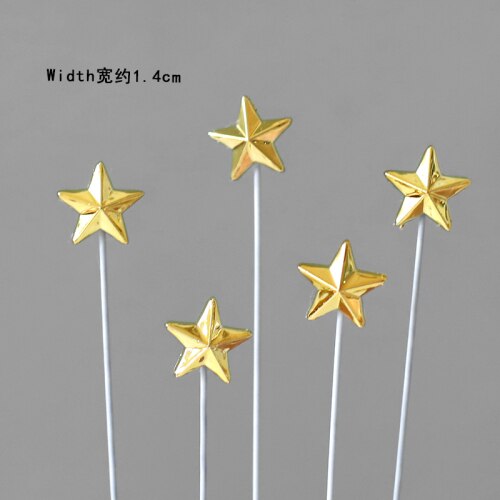 Prince Princess Cake Decoration Happy Birthday Boy Girl Topper Resin Star Moon Child Like Decorate Party Gift 