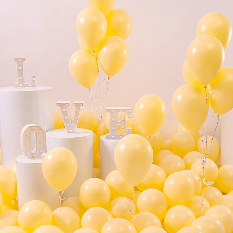 pcs Pastel Balloons Wedding Decor Happy Birthday Party Decoration Globos Latex Balloon Baby Shower Valentine's Day Gift 