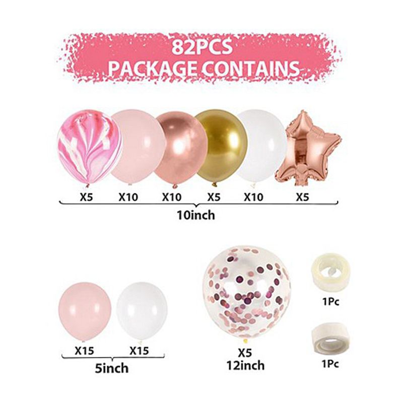 pcs Macaron Rose Gold Balloons Garland Arch Kit Wedding Birthday Party Decoration Baby Shower Anniversary Supplies Inflatable Decorations