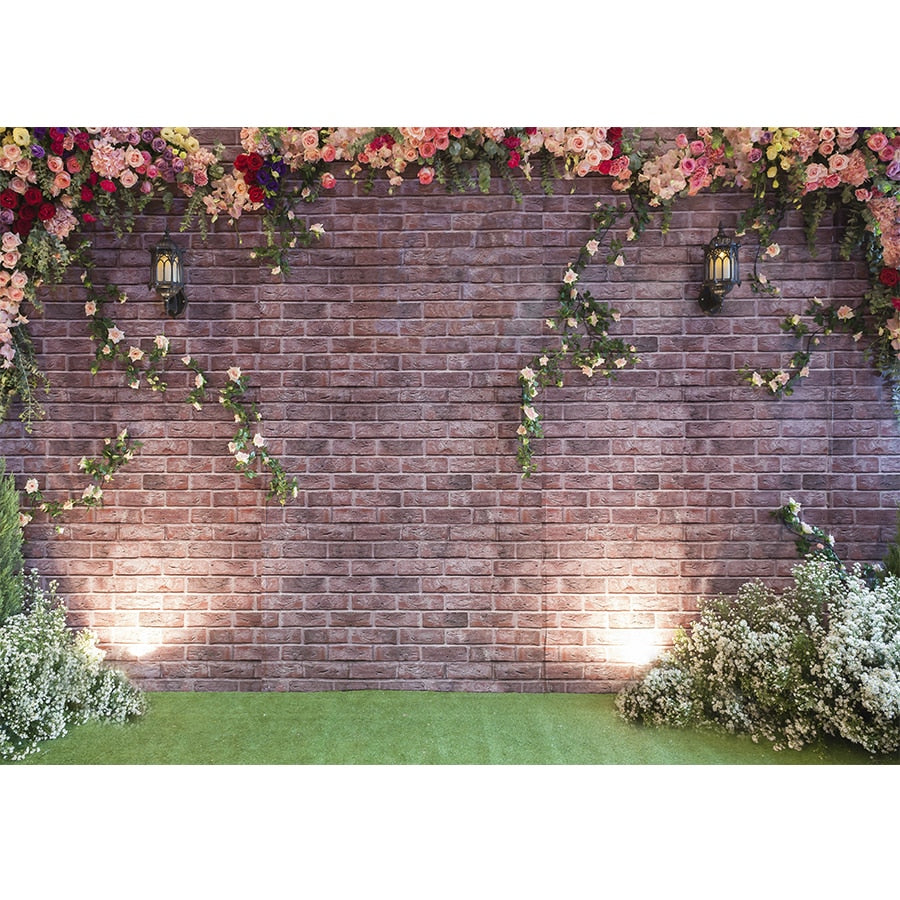 Wedding Flower Curtain Blossom Floral Garland Wall Party Decoration Backdrop Photocall Photography Backgrounds Photo Studio Inflatable Decorations