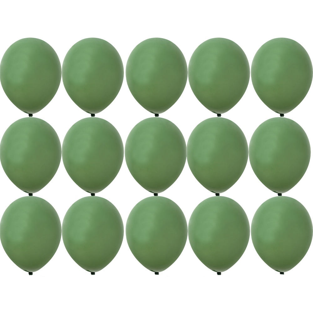 PCS inch Balloon Kit Retro Green White Gold Balls Birthday Wedding Anniversary Jungle Summer Party Decor Home Supplies 