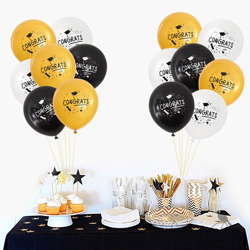 Graduation Balloons Congrats Grad Paper Garland Banner Graduation Party Decorations College Celebration Party DIY Decor Supplies PartyDecorHQ