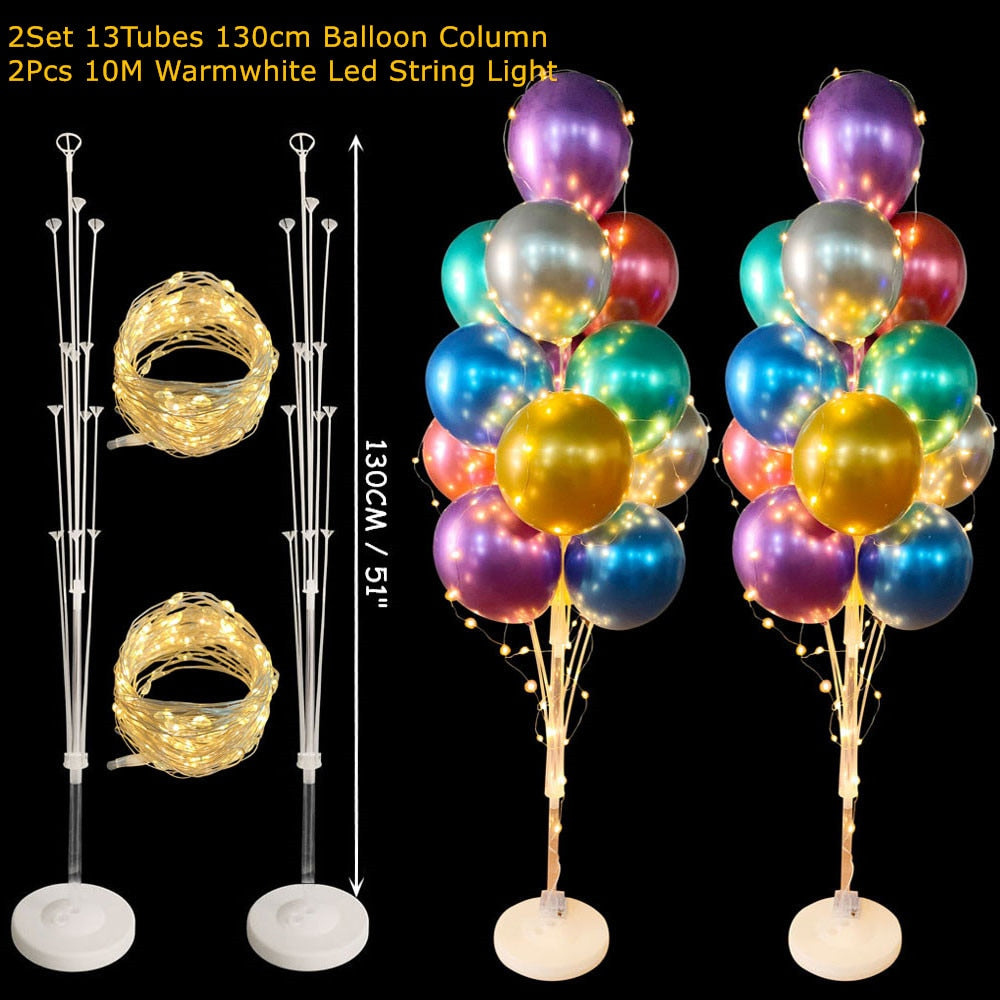 Set Balloons Stand Column Birthday Balloon Arch Kit Wedding Kids Party Baby Shower Decoration Ballon Accessories 