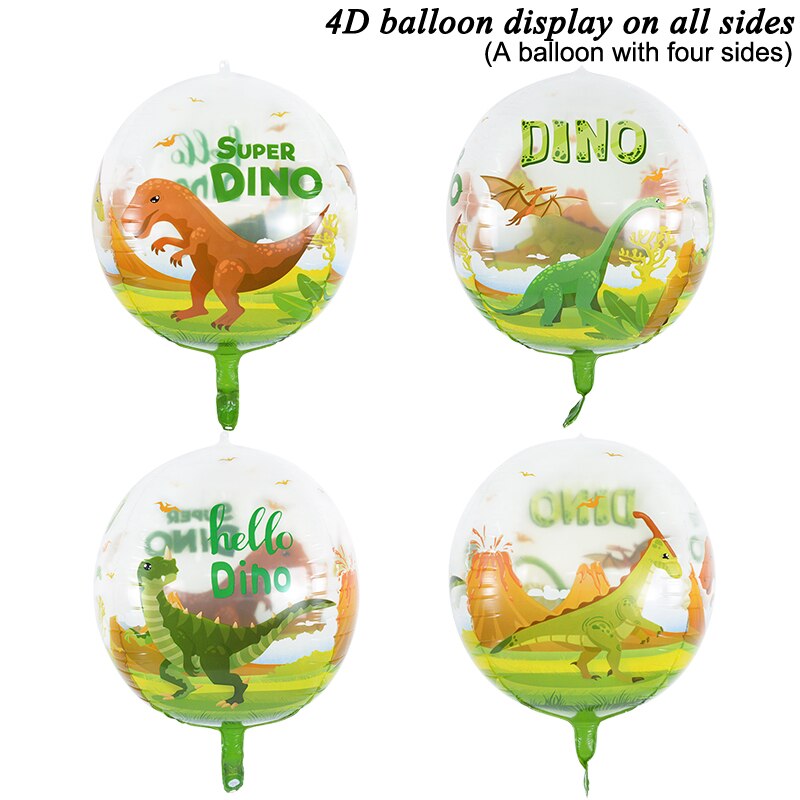 inch Animals Balloons Jungle Animal Lion Cow Zebra Dinosaur Balloon Safari Theme Birthday Party Baby Shower Decorations 