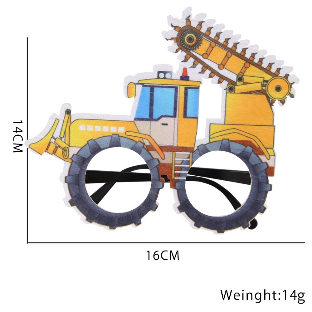 Construction Trucks Engineering Cars Party Disposable Tableware Set Plate cup banner Birthday Decorations Kids Cake Decor 