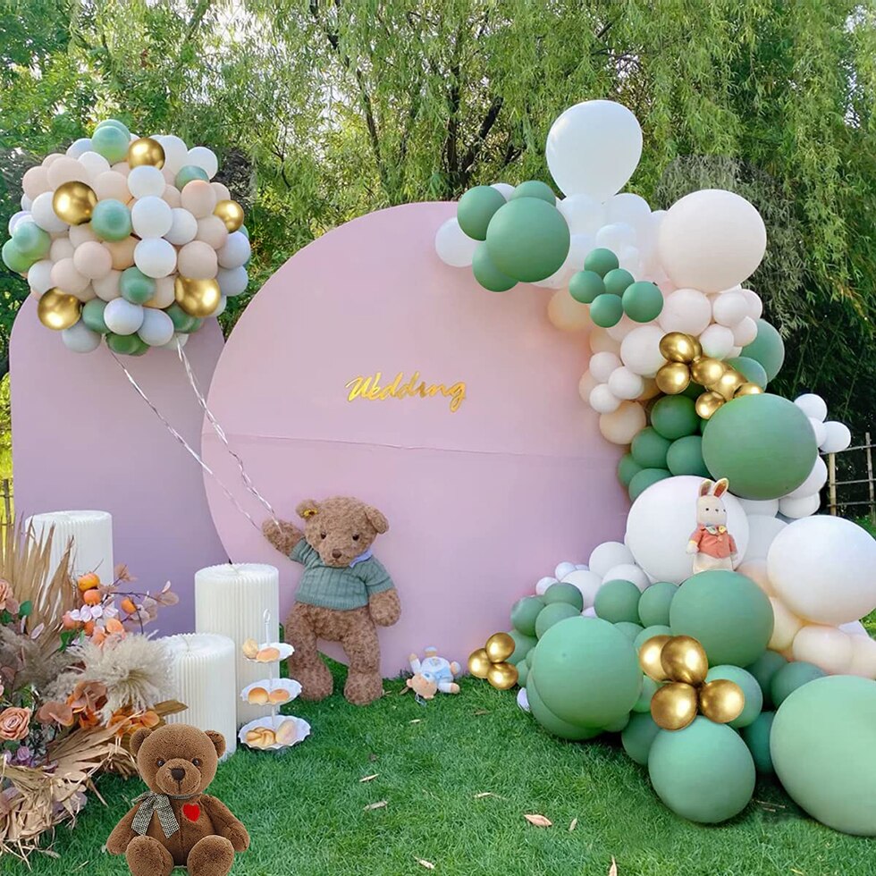 Green Wedding Balloon Arch Decor Engagement Proposal Birthday Party Decorations Garland Baby Shower Supplies Inflatable