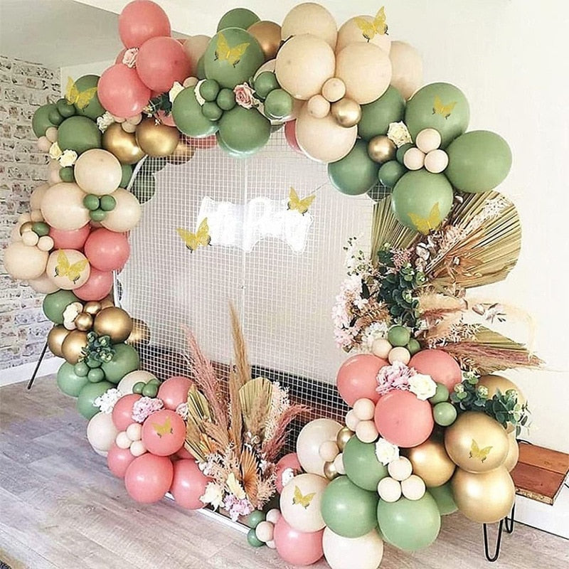 Party Wedding Decoration Balloon Garland Arch Kit Latex Macaron Valentine Mariage Birthday Baby Shower Balloons Anniversaire Inflatable Decorations