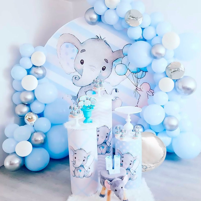 pcs Blue Arch Balloon Garland Stand Kit Wedding Decoration Macaron Globos Happy Birthday Party Baby Shower Decor Inflatable Decorations