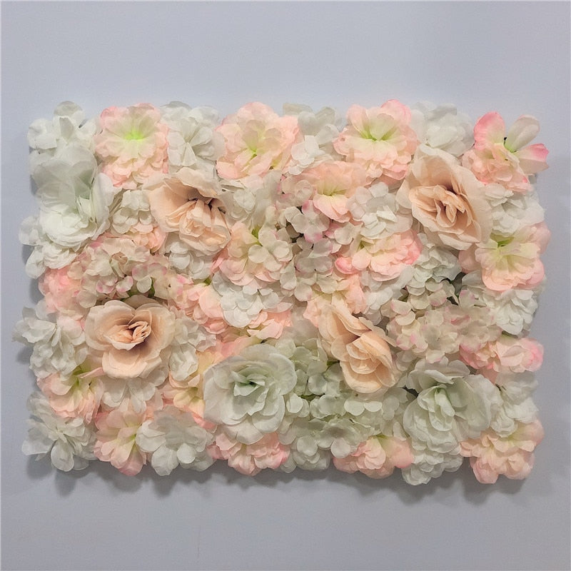 LINMAN cm Rose Artificial Flower Wall Panel Decor Backdrop Wedding Party Event Birthday Shop Scene Layout Customizable 