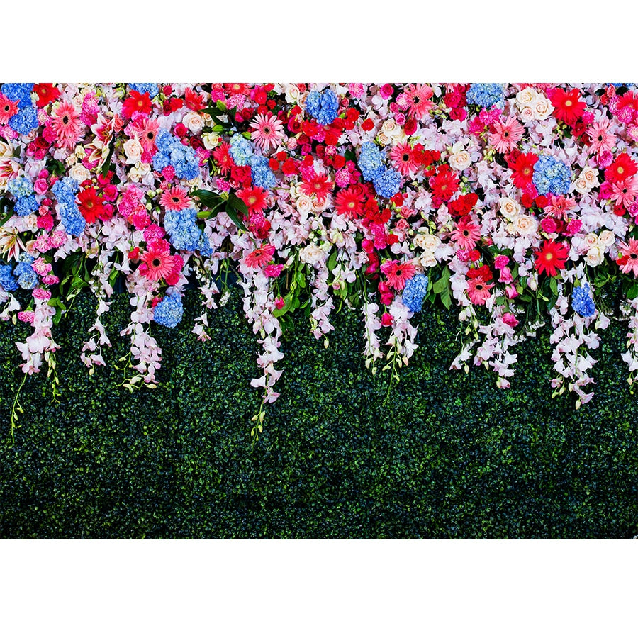 Wedding Flower Curtain Blossom Floral Garland Wall Party Decoration Backdrop Photocall Photography Backgrounds Photo Studio Inflatable Decorations