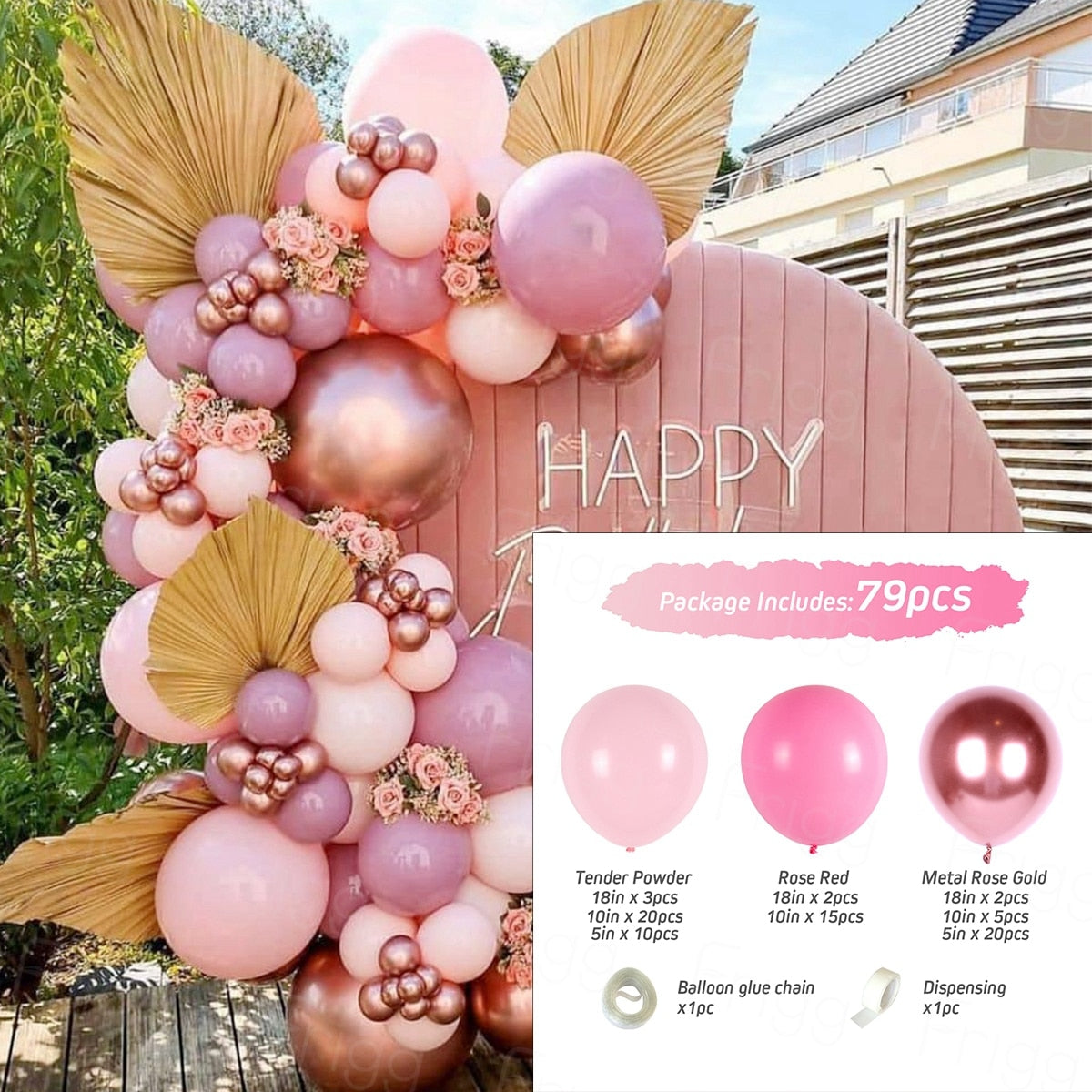 Balloon Garland Arch Kit Wedding Birthday Balloons Decor Boy Girl Gender Reveal Baby Shower Baloon Accessories Inflatable Party Decorations