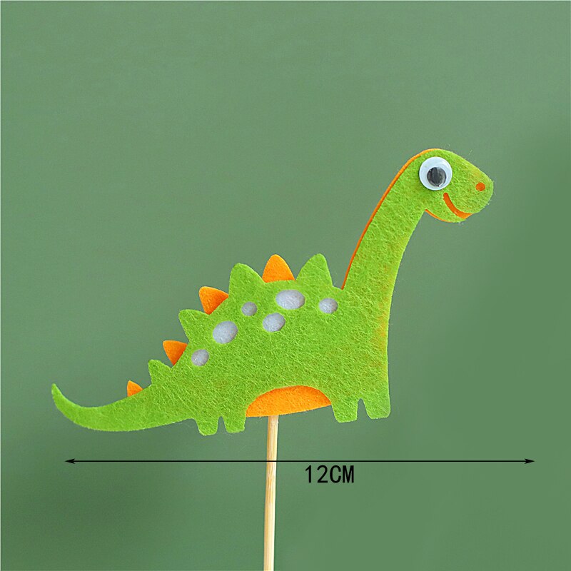 Dinosaur Theme Cake Topper Lovely Cartoon Zoo Dino Jungle Decoration Soft pottery Baby Shower Birthday Party Supplies 