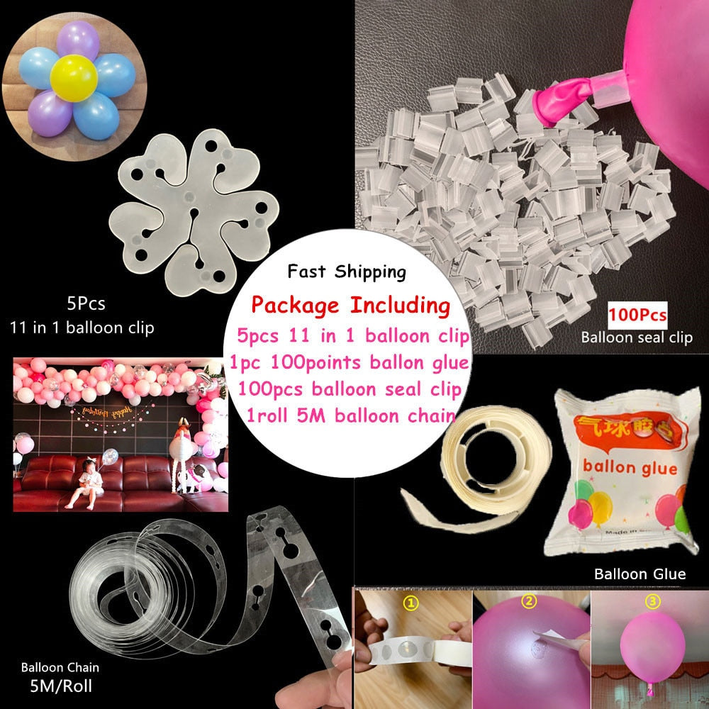 Set Balloons Stand Column Birthday Balloon Arch Kit Wedding Kids Party Baby Shower Decoration Ballon Accessories 