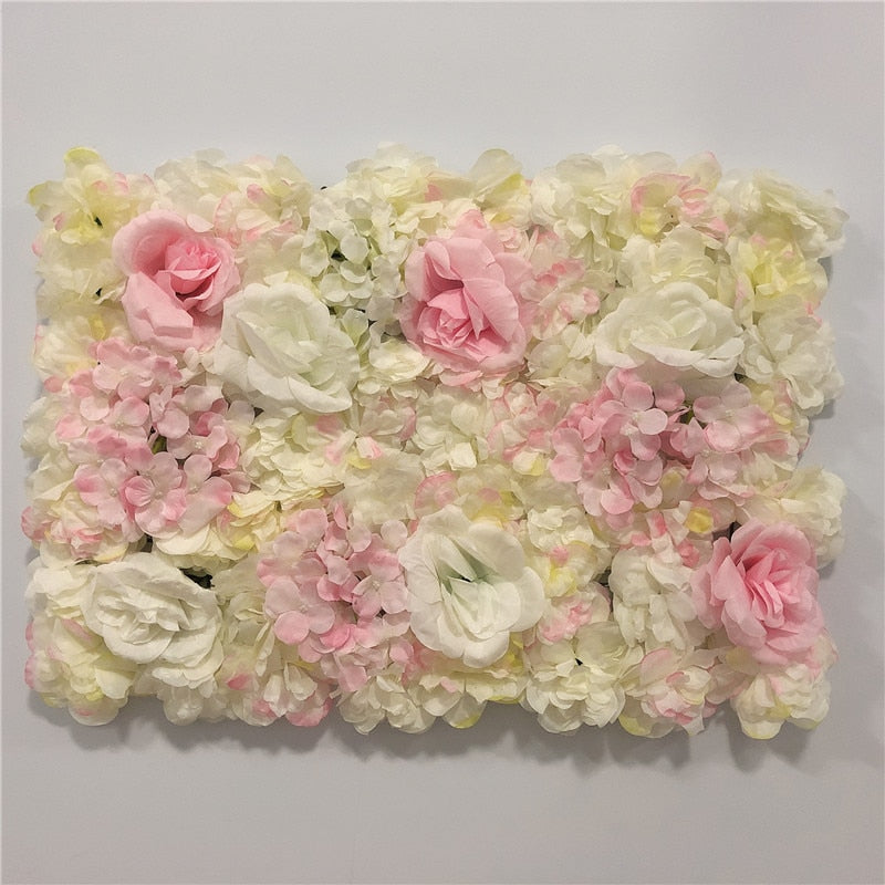 LINMAN cm Rose Artificial Flower Wall Panel Decor Backdrop Wedding Party Event Birthday Shop Scene Layout Customizable 