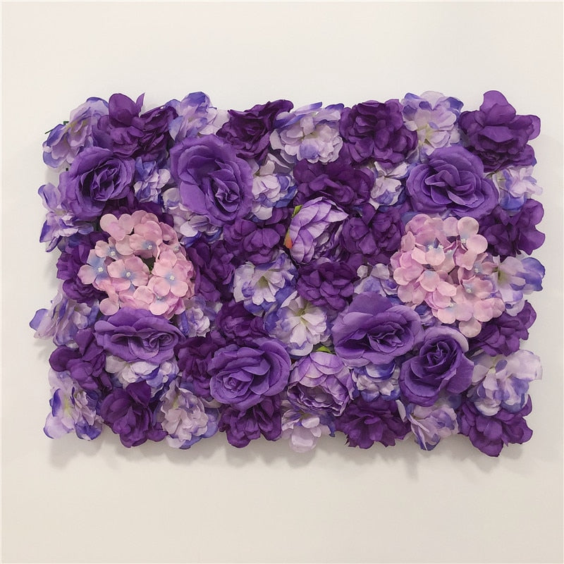 LINMAN cm Rose Artificial Flower Wall Panel Decor Backdrop Wedding Party Event Birthday Shop Scene Layout Customizable 