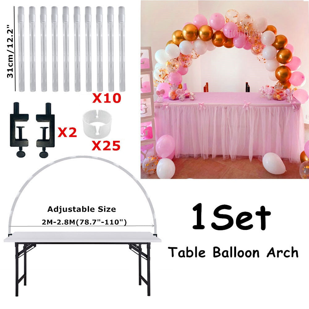 Set Balloons Stand Column Birthday Balloon Arch Kit Wedding Kids Party Baby Shower Decoration Ballon Accessories 