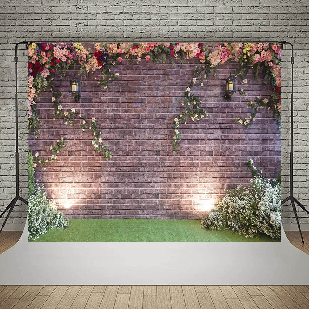 Wedding Flower Curtain Blossom Floral Garland Wall Party Decoration Backdrop Photocall Photography Backgrounds Photo Studio Inflatable Decorations