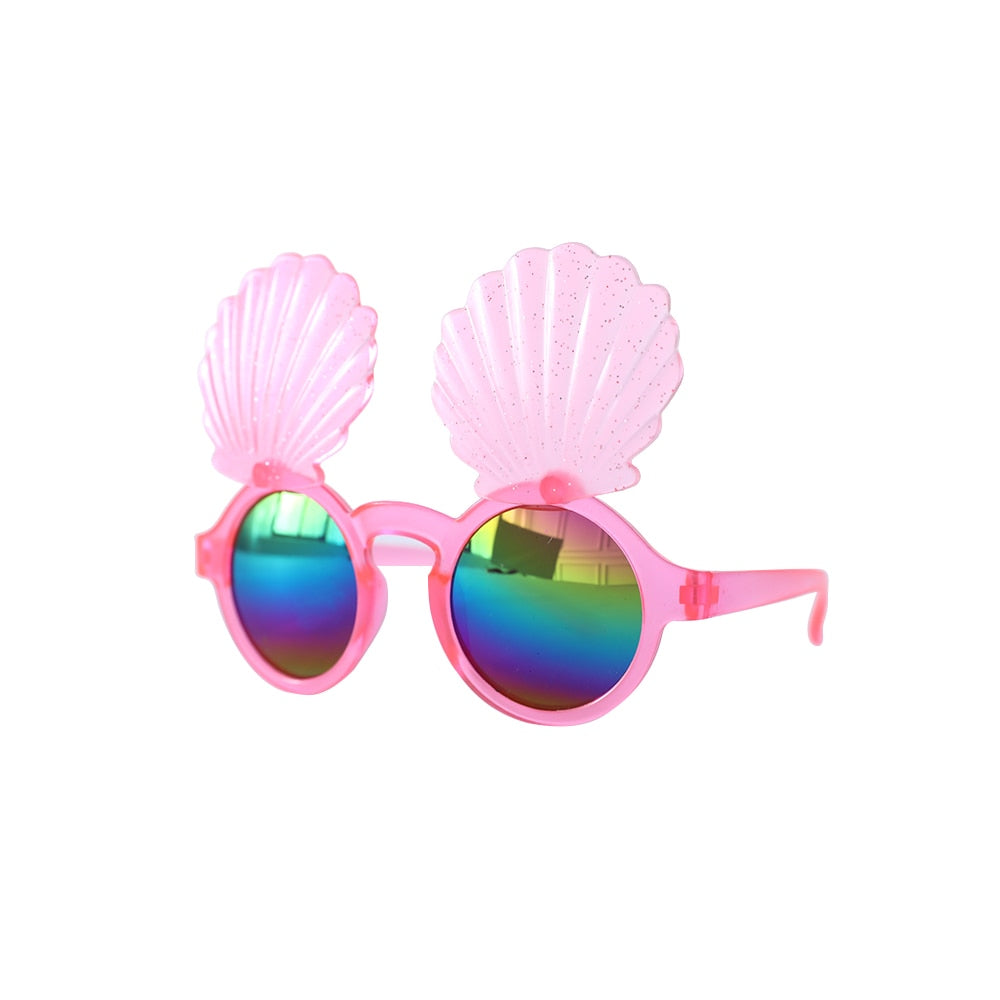 pc Hawaii Tropical Party Sunglasses Flamingo Hawaiian Luau Pool Beach Decoration Supplies Funny Shark Glasses Photo Props 