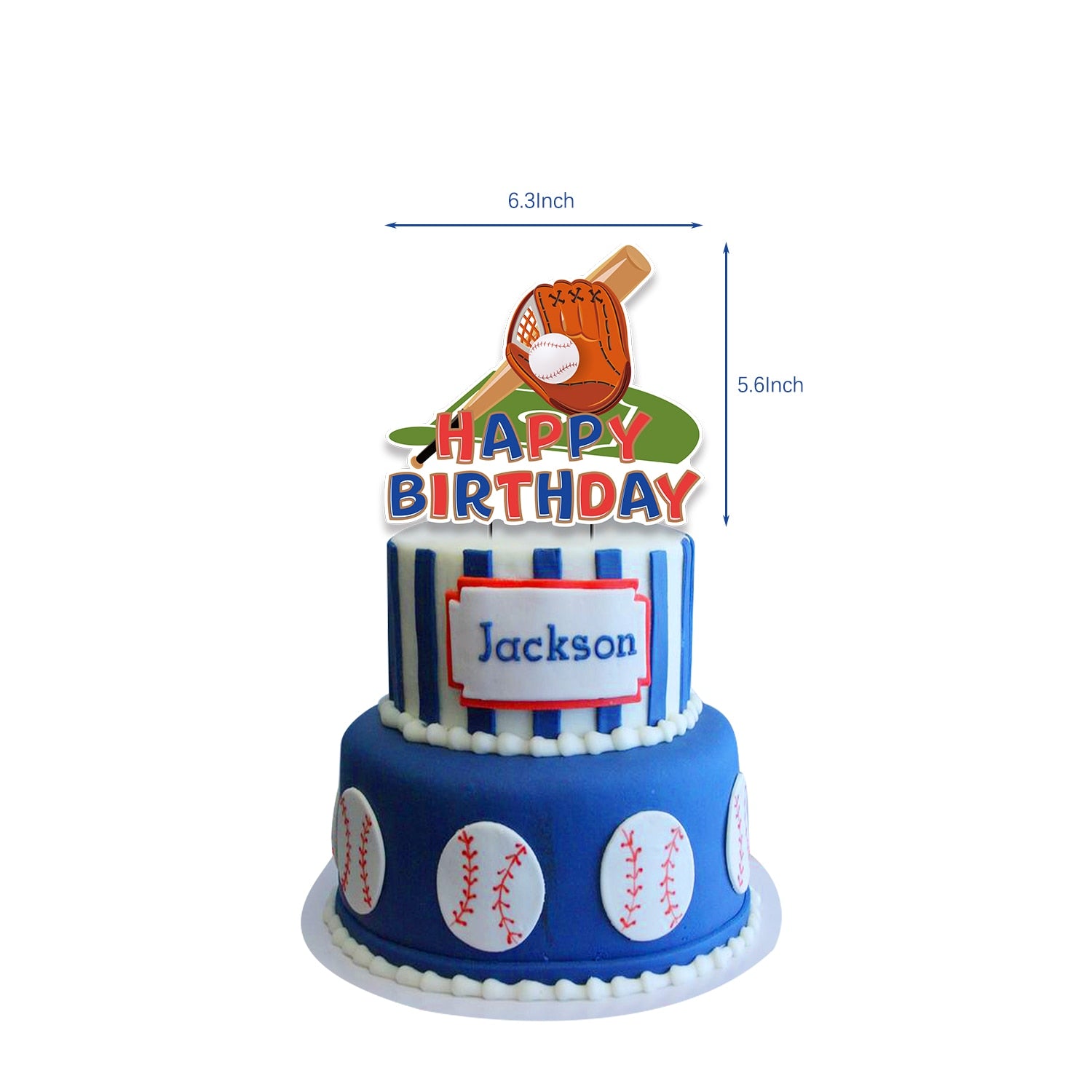 Baseball Theme Party Decoration Balloons Set Happy Birthday Banner Cake Topper Sports Supplies 