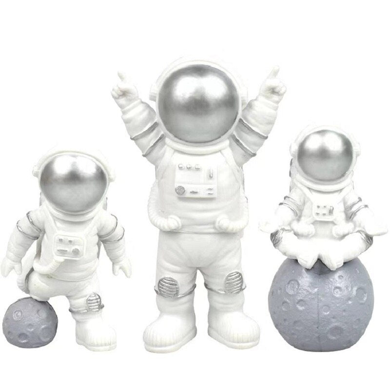 Astronaut Cake Topper Universe Outer Space Theme Birthday Party Decorations 