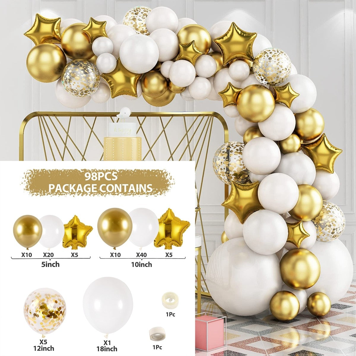 Balloon Garland Arch Kit Wedding Birthday Balloons Decoration Party Baby Shower Decor Ballon Baloon Accessories Inflatable Decorations