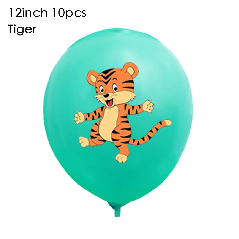 pcs Cartoon Animal Latex Balloon Monkey Lion Elephant Ballon Jungle Birthday Party Decoration Baby Shower Kids Gifts Globes 