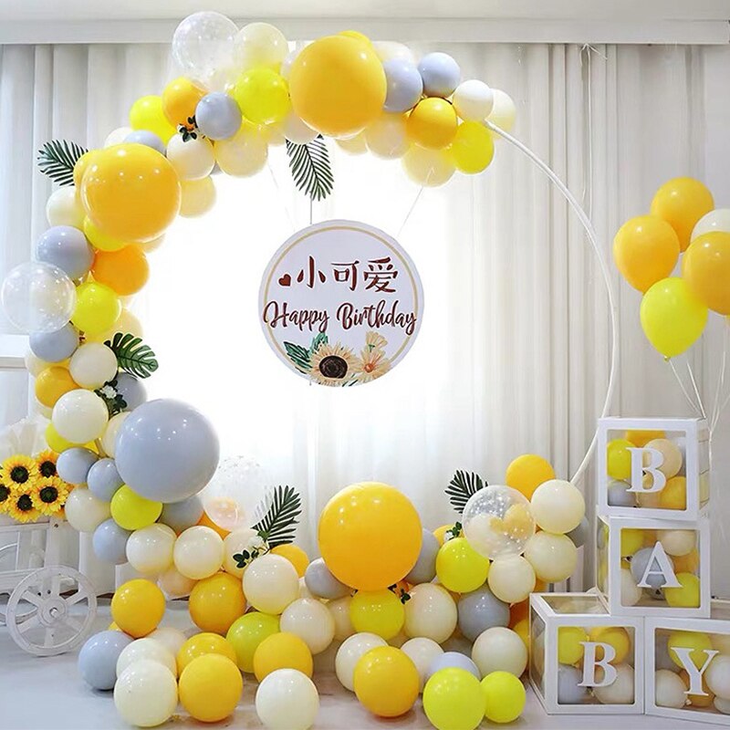 Bow Balloon Arch Ring DIY Wreath Frame Holder Circle Ballon Column Garland Stand Baby Shower Birthday party Wedding Decor Inflatable Party Decorations