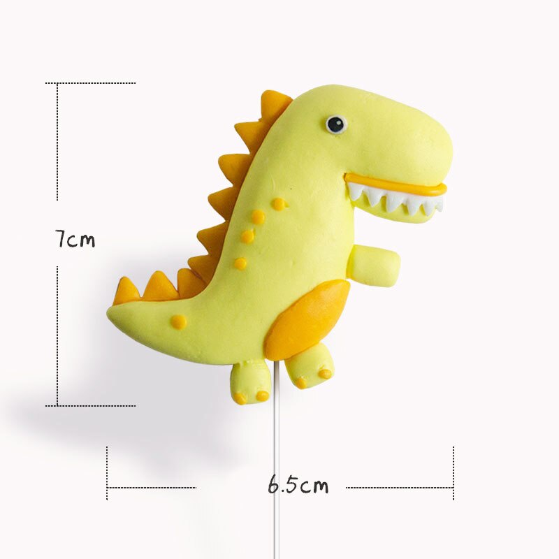 Dinosaur Cake Topper Dino Birthday Party Decoration Boy Girl Kids Forest Animal Decorations Baby Shower Supplies 